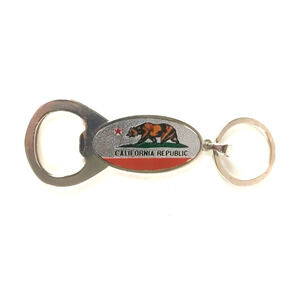 California Republic Bear State Flag Kentucky Keychain Bottle Opener